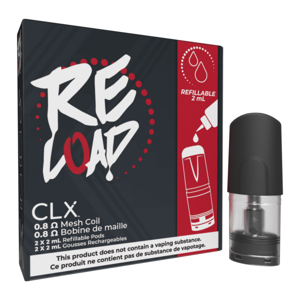 CLX Pods, Refillable Pods, Nic salt.